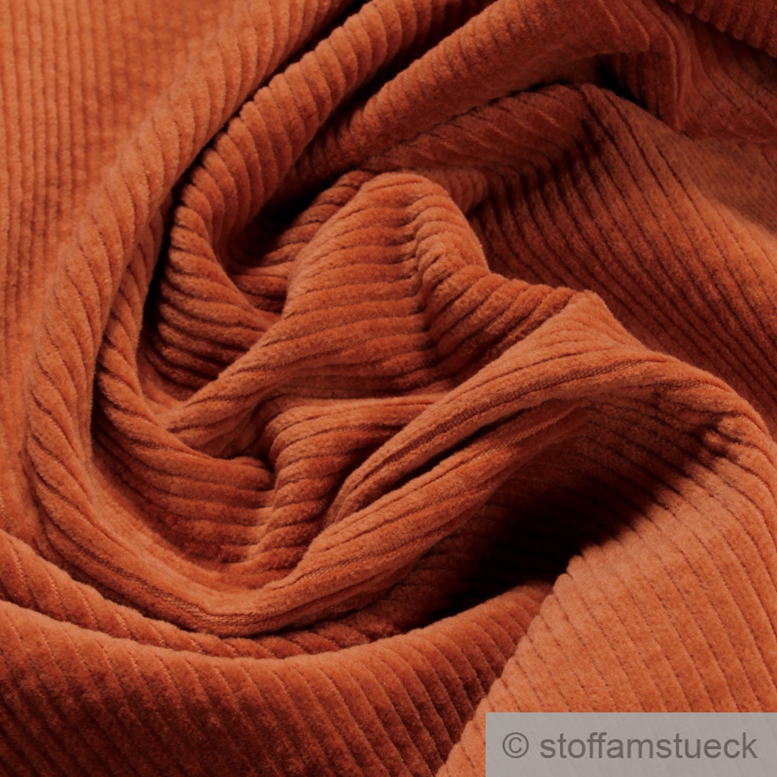 Fabric Pure Cotton Elastane Manchester Corduroy Cinnamon