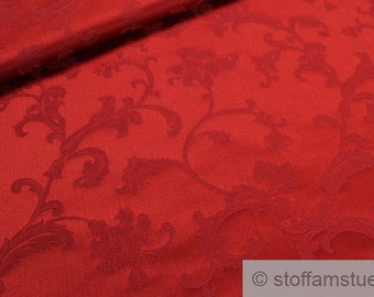 Fabric cotton polyester jacquard red tendril bordeaux 280 cm wide