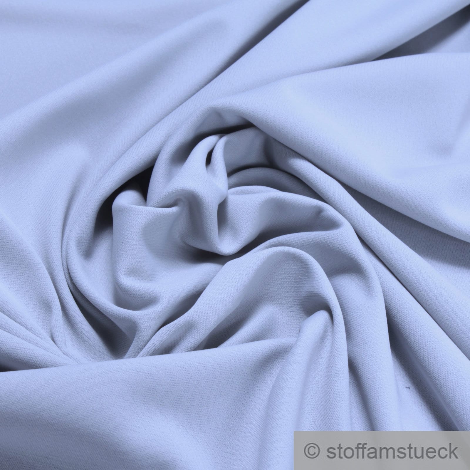Fabric Polyester Elastane Interlock Jersey Light Grey Light Bi-elastic  Fluently -  Denmark