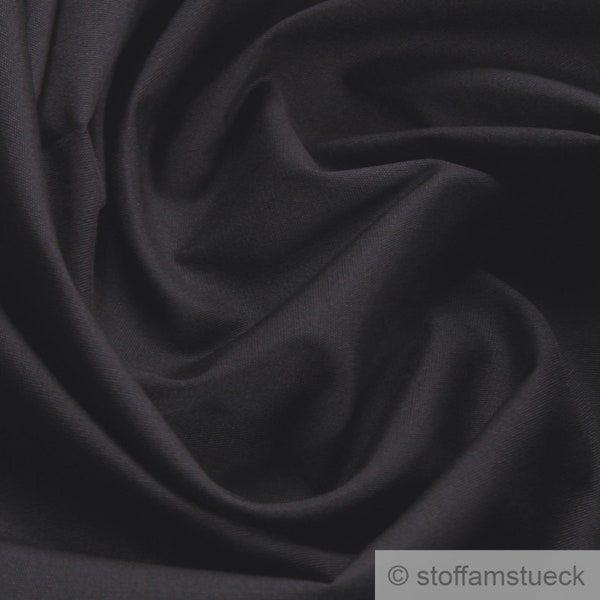 Stoff Baumwolle Polyester schwarz knitterarm pflegeleicht 95 C waschbar kochfest