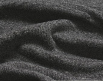 0.5 metre cotton polyester elastane cuff dark grey mottled