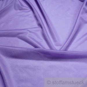 2 metres polyamide lining knitted fabrics lilac soft fluently falling transparency
