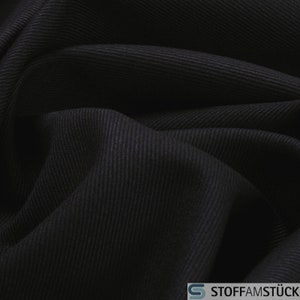 Fabric cotton twill black flame retardant robust 60 C washable