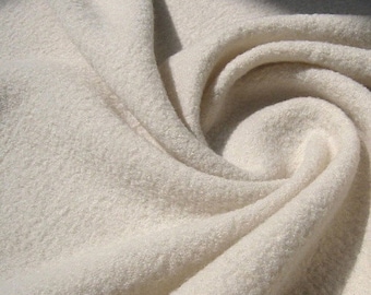 Fabric pure new wool knitted fabric wool white fulling loden