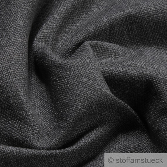 Stoff Polyester Baumwolle Leinen Leinwand anthrazit Kissenbezüge