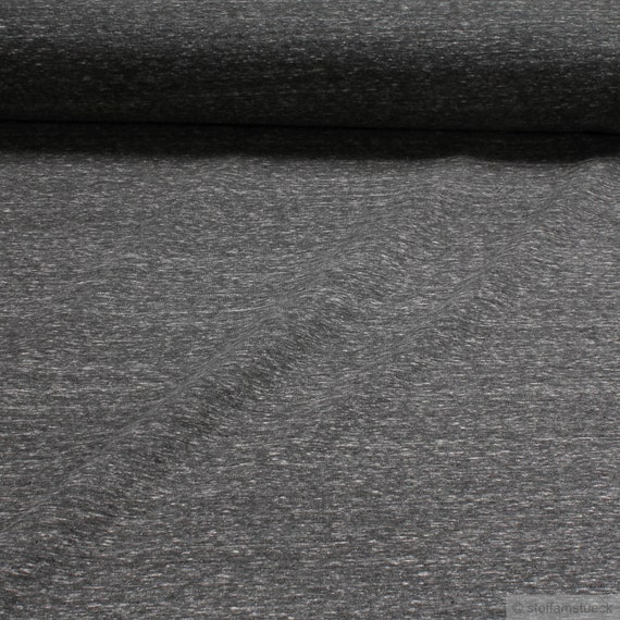 Fabric cotton polyester elastane single jersey pastel turquoise mottled roughened winter-sweat