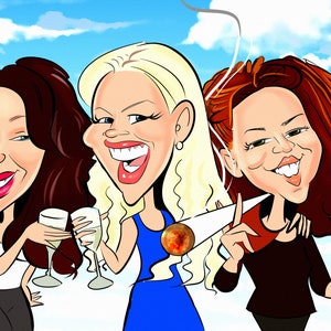 Personalised Caricature/Sketch Style/Colour/Caricature Portrait/Digital Drawing/Drawing From Photo/Custom Gift/Colour Drawing/
