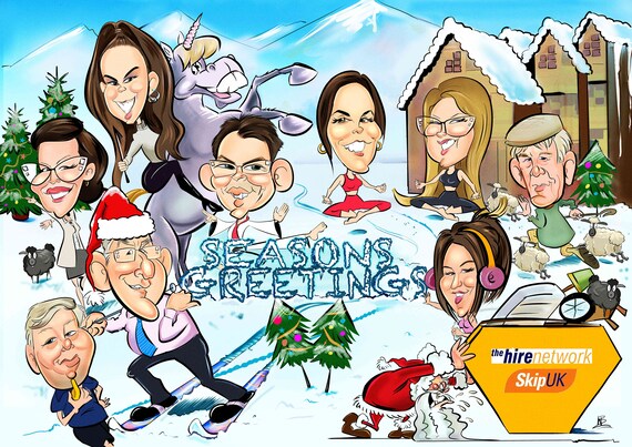Personalised Caricature/cards/Sketch Style/Colour/Caricature Portrait/Digital Drawing/Drawing From Photo/Custom Gift/Colour Drawing/
