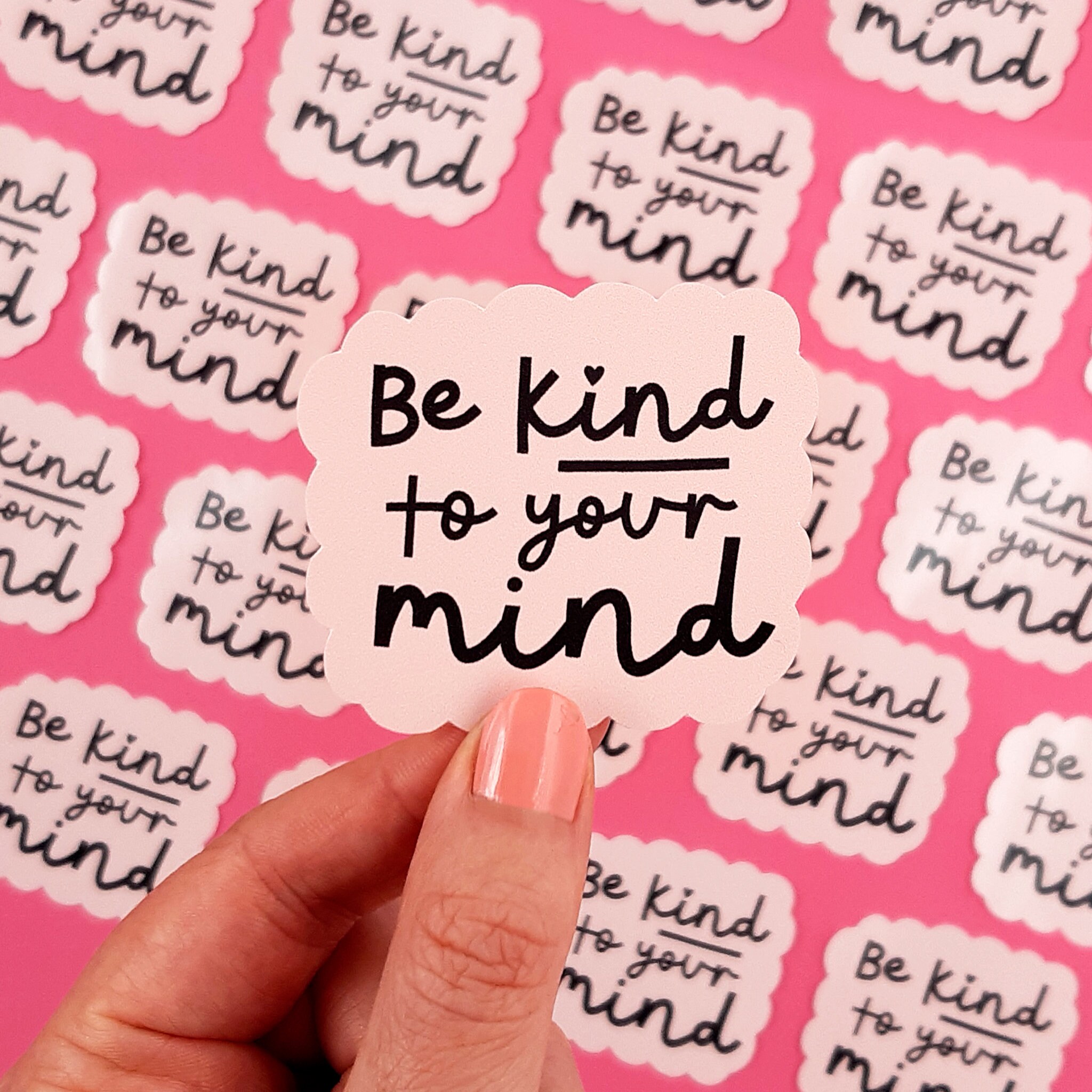 Be Kind To Your Mind Vinyl Sticker Positive Mental Health | Etsy