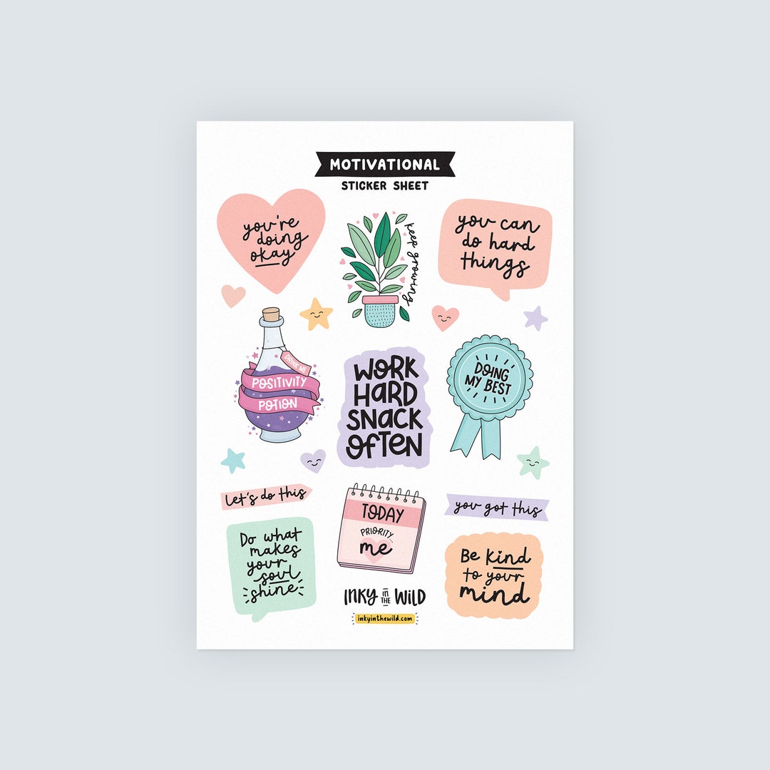 Pasimy 218 Pcs Inspirational Stationery Gifts Motivational Mini Notepad Pen Quote Bookmarks Stress Relief Stickers Inspiring Silicone Keychains Kid A