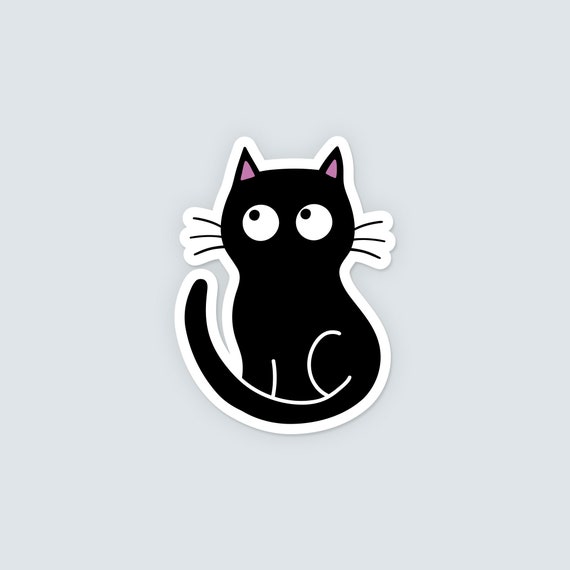 Lichi Fensteraufkleber 'Angst Schwarze Katze' – Abnehmbarer Vinyl-Aufkleber Für Halloween-Deko