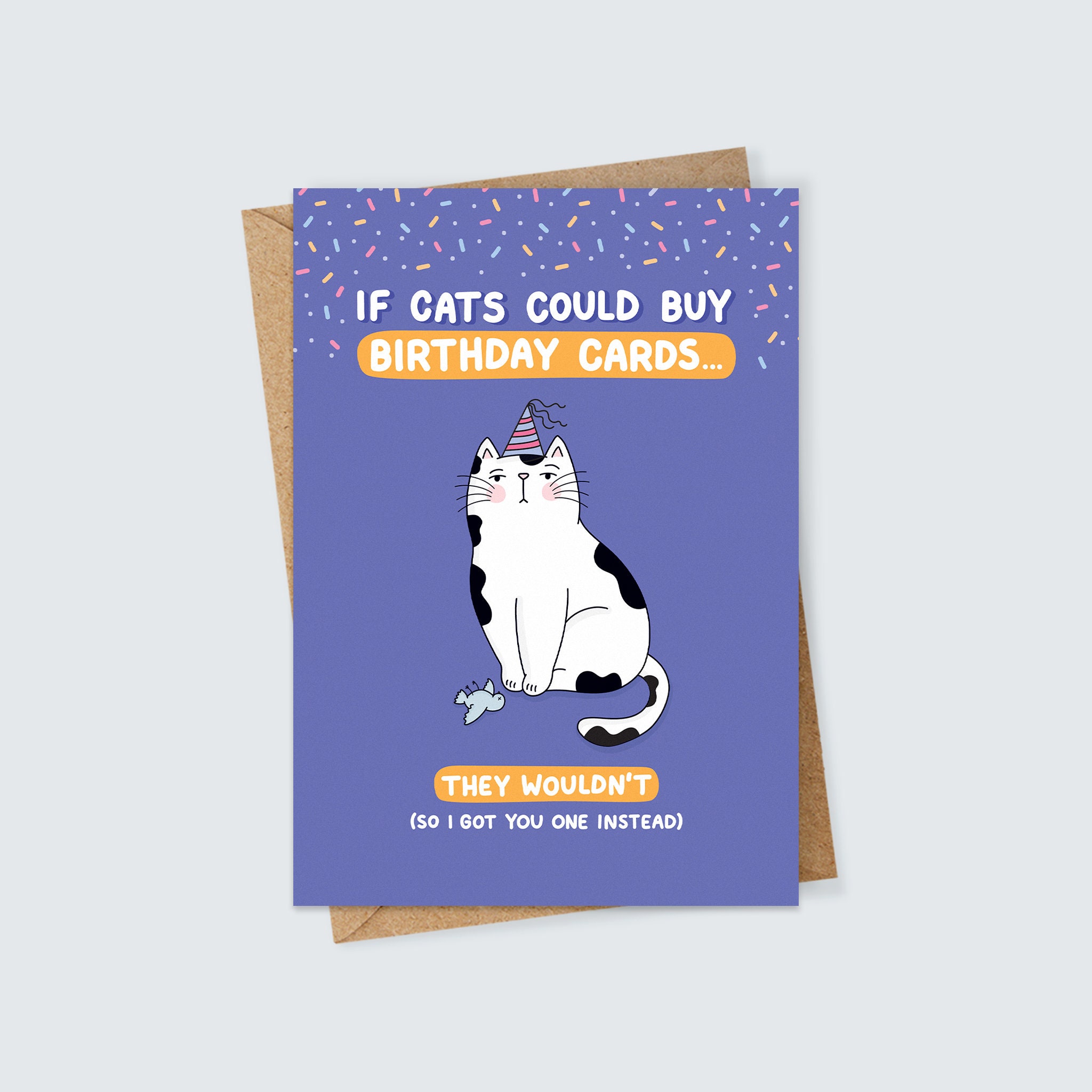 Personalised Funny Cat Birthday Card for Animal Lovers Crazy - Etsy