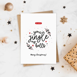 You Jingle My Bells Biglietto di Natale personalizzato con canti natalizi divertenti per lui/lei