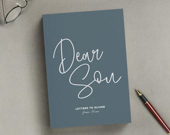 Dear Son Personalised Hardback Notebook (A5) | Letters to Child | Sentimental Memory Book | Personalised Grief Journal | Keepsake Book