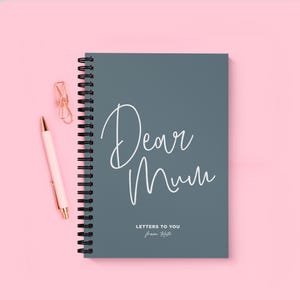 Cuaderno personalizado "Querida mamá" / Diario encuadernado en espiral (A5) / Cartas a la madre / En memoria amorosa / Diario de duelo / Regalo sentimental para ella