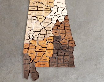 Alabama travel map apartment decor wooden wall map USA map wood map of United States wall art us map travel large wooden wall decor