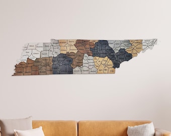 Tennessee travel map apartment decor wooden wall map USA map wood map of United States wall art us map travel large wooden wall decor