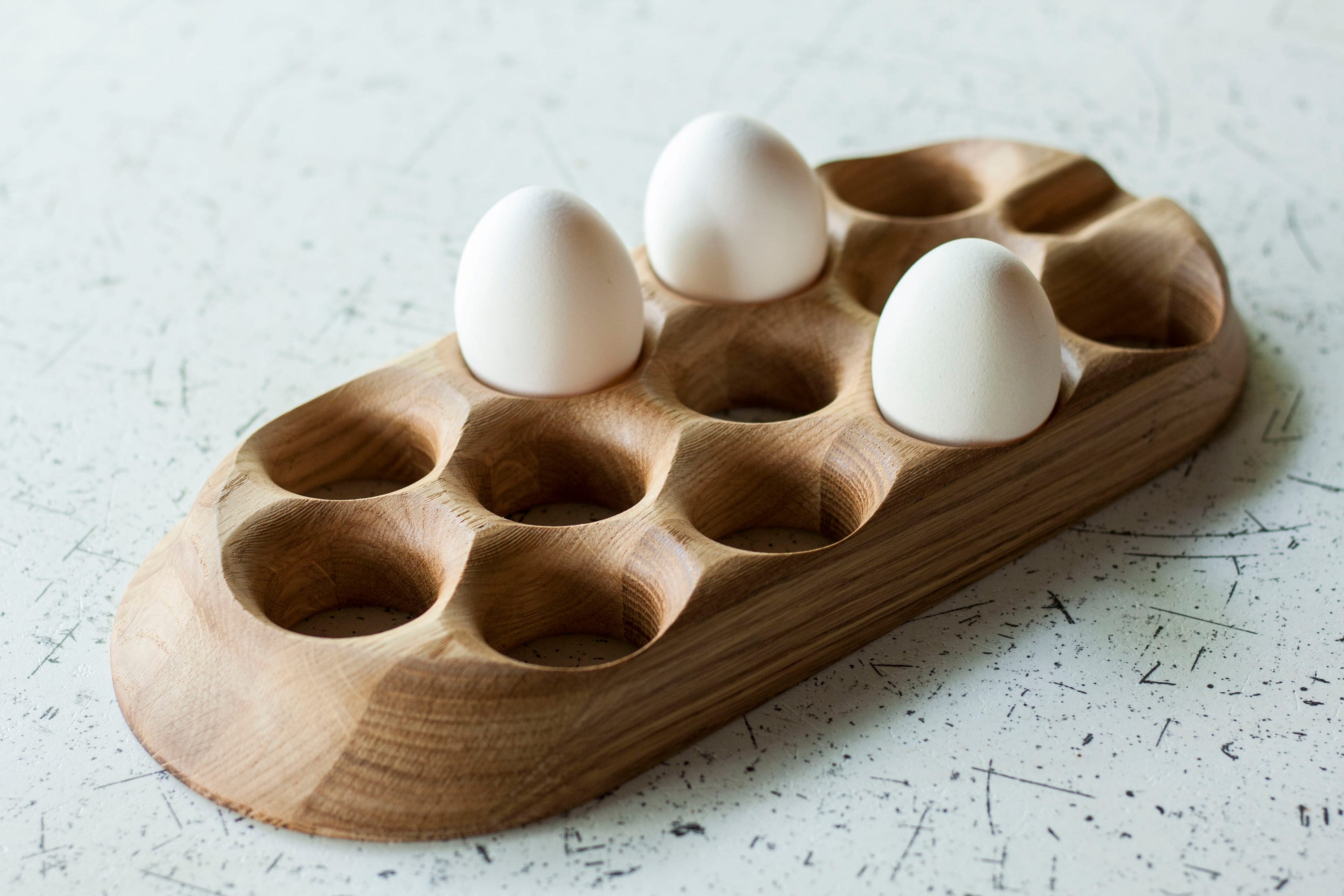 Handmade Speckled Egg Holder 