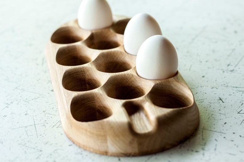 EGOUTTOIR A COUVERTS,2--Plateau De Rangement'œufs En Bois à Double