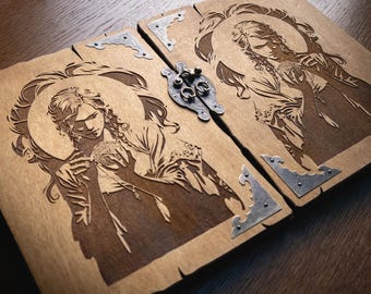 dungeons and dragons gift, dnd gm screen, gifts for dm, magnetic dungeon screen, wooden dm screen, dungeon master giftt, dnd screen