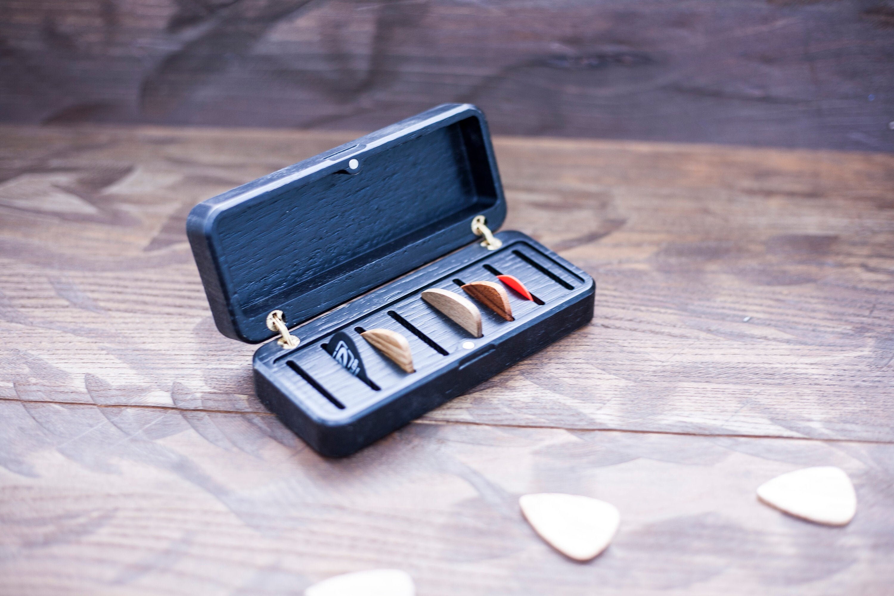Guitar Pick BoxCustomWoodPersonalizedPlectrumPick Etsy