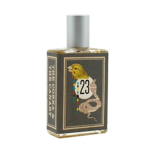 The Cobra and the Canary: For hot, hazy days. Lemon, Orris, Tobacco Flowers, Leather, Hay, Summer. Unisex. 50ml