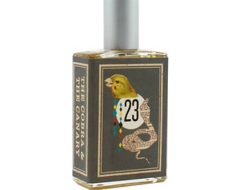 The Cobra and the Canary: For hot, hazy days. Lemon, Orris, Tobacco Flowers, Leather, Hay, Summer. Unisex. 50ml