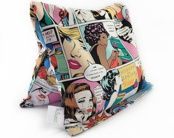 Large Corn Heating Pad / Removable Washable Cover / Lower Back Pain / Menstrual Cramps / Comics/ The Sewist/ Constant Companion