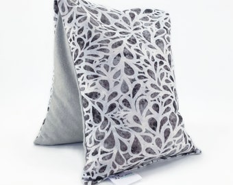 Sleepy Time Corn Bag Heating Bag / Cold Pack / Therapeutic /  Comforting / Grey and White Water Droplets