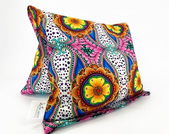 Large Heating Pad / Large Corn Bag / Microwavable Heat Pack / Removable Cover / Hot Cold Pack / Happy Stripes / Floral