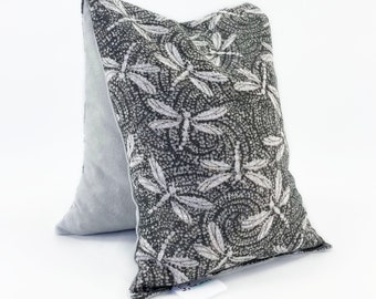 Heating Corn Bag / Sleepy Time / Medium Size / Dragonfly Haze Grey and White