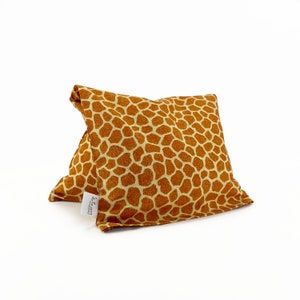 Constant Companion/ Large/ Corn Bag Heating Pad/ Insomnia, Chronic Pain, Sheet Warmer/ Giraffe/ Gift for animal lover image 2