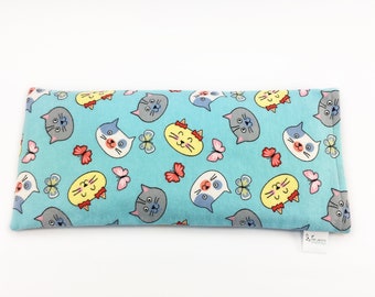 Flannel Cover Small Corn Bag / Corn Bag / Heating Pad / Cold Pack / Washable Cover / Cats /  Butterflies