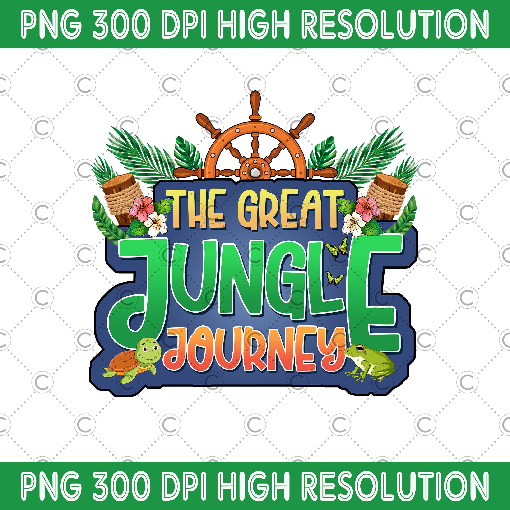 The Great Jungle Journey VBS 2024 PNG, Ride Backside of Water Digital Download, Magic Kingdom