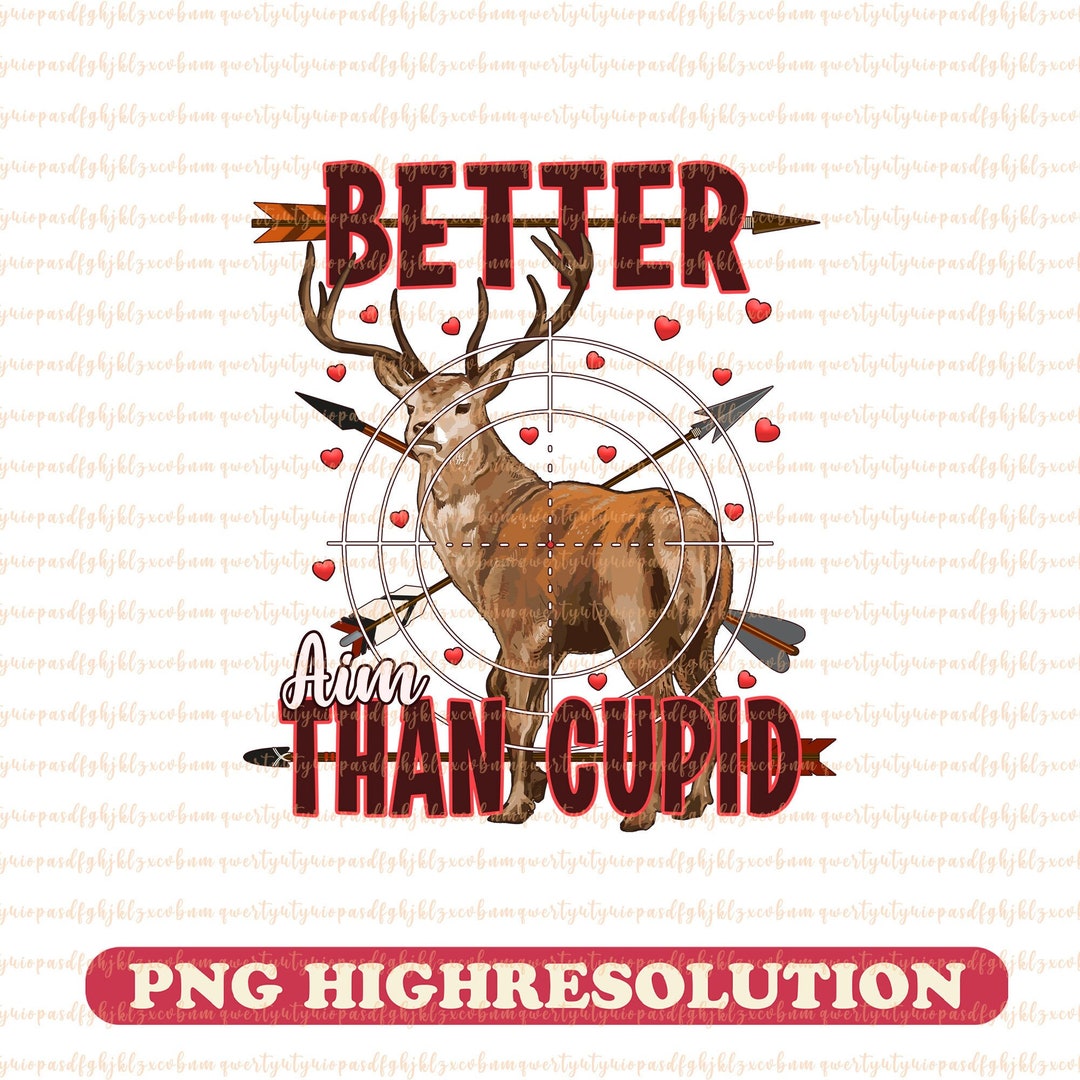 Valentine Buck PNG, Hunting Valentine's Day Digital Download, Deer ...