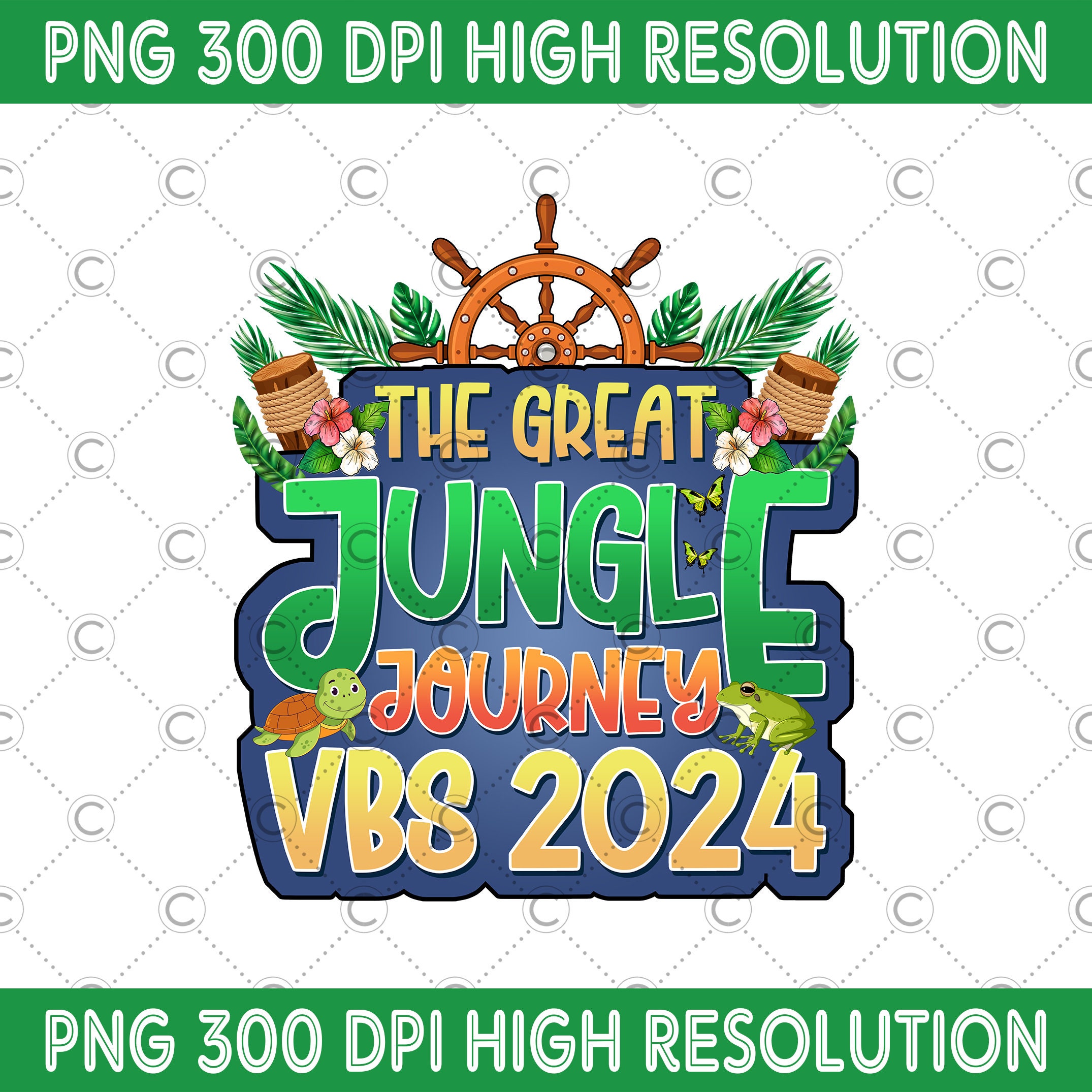 The Great Jungle Journey VBS 2024 PNG, Ride Backside of Water Digital Download, Magic Kingdom
