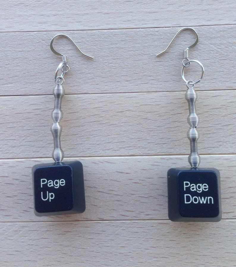 Personalized Keyboard Earrings Doublesided With Your Etsy Canada