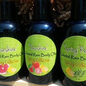 Spring Collection - Body Oils! Sunshine, Dewshine (Morning Dew), and Spring Relief 4oz Bottle