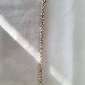 Silver Byzantine Chainmaille Bracelet
