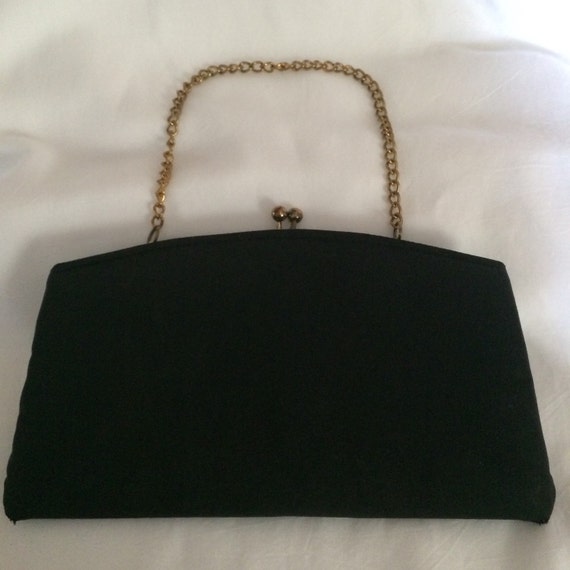 vintage black Clutch purse - image 1