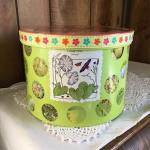 Nature mosaic Art hand decorated Storage Box/ storage Organizer/ Seed keeper/ small storage/ garden Storage box