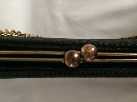 vintage black Clutch purse - image 4