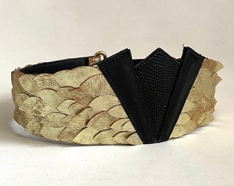 Leather Scales Belt