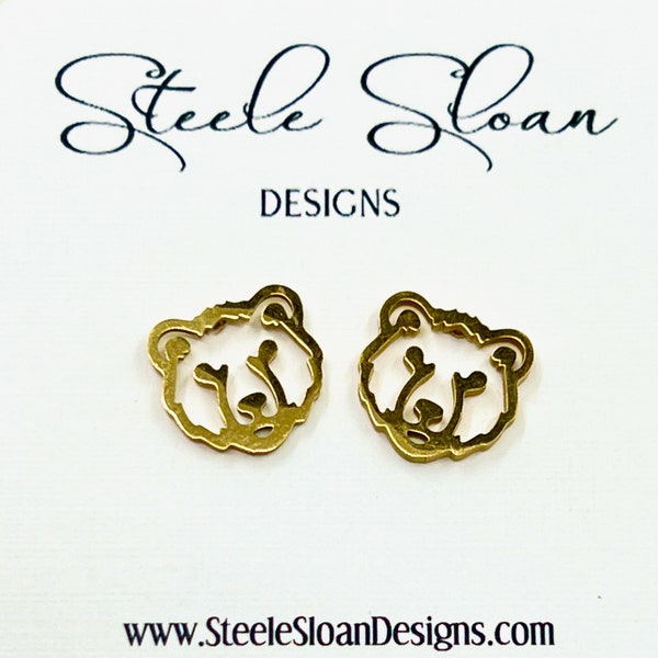 Bear Earrings - Go Bears!  Golden Bears, Grizzlies, Bears Football, Baylor Bears, California Golden Bears, Chicago Bears, Missouri State