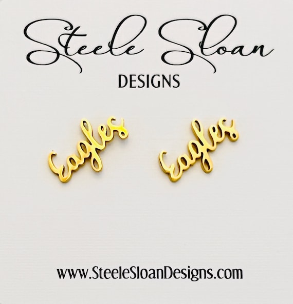 Eagles Eagles Earrings, Go Eagles Eagles! Eagles Gift, Eagles Football, Golden Eagles,  Southern Miss, Philadelphia Eagles, Coaches Gift