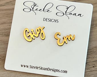 Gig Em Aggies Earrings: Texas A&M Gameday Jewelry