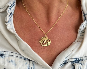 Rameses Pendant Necklace- TarHeels - UNC Necklace -Go Heels - UNC Gameday - Gift for UNC Fan