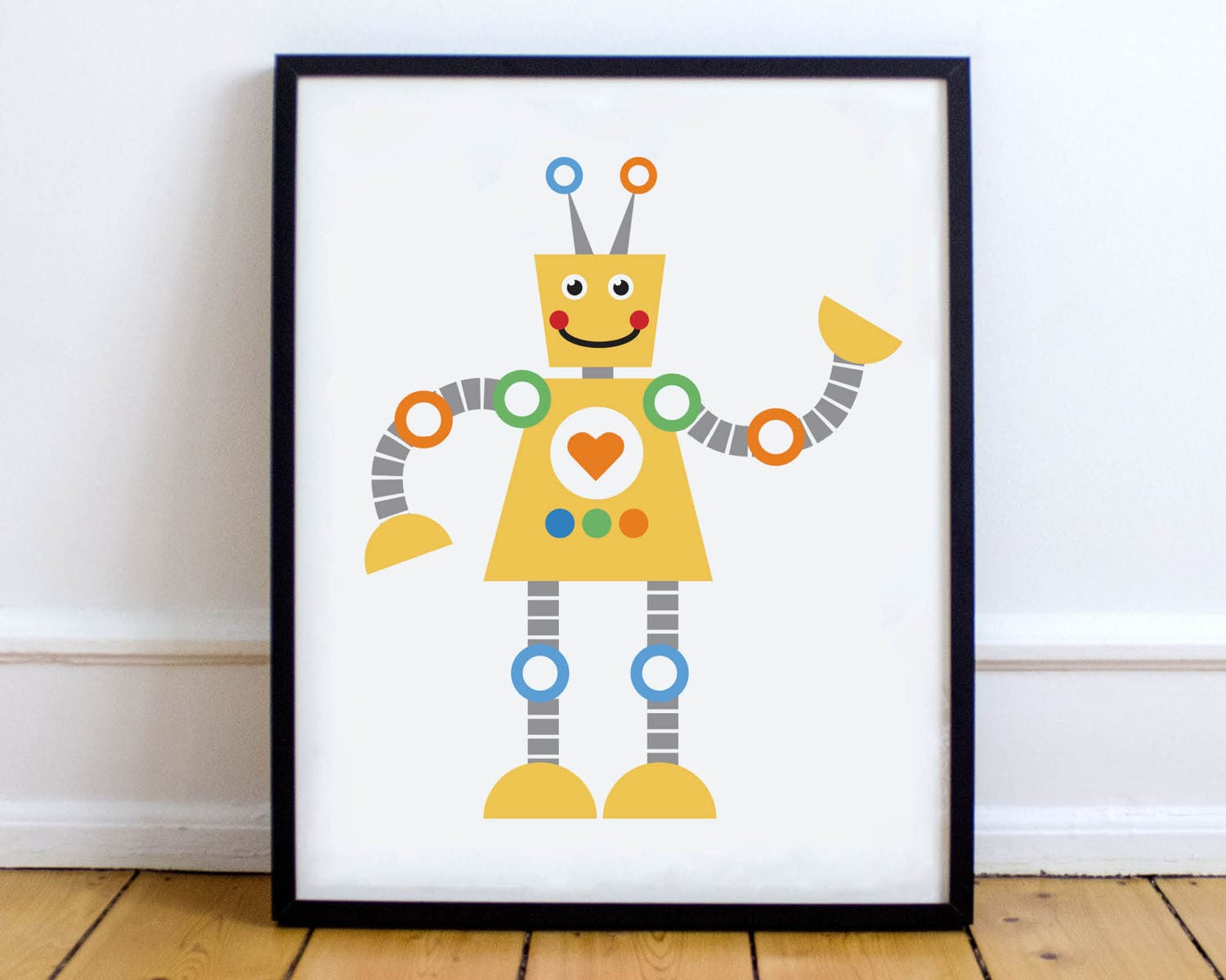 Robot Printable Art Robots Digital Printables Nursery Print | Etsy