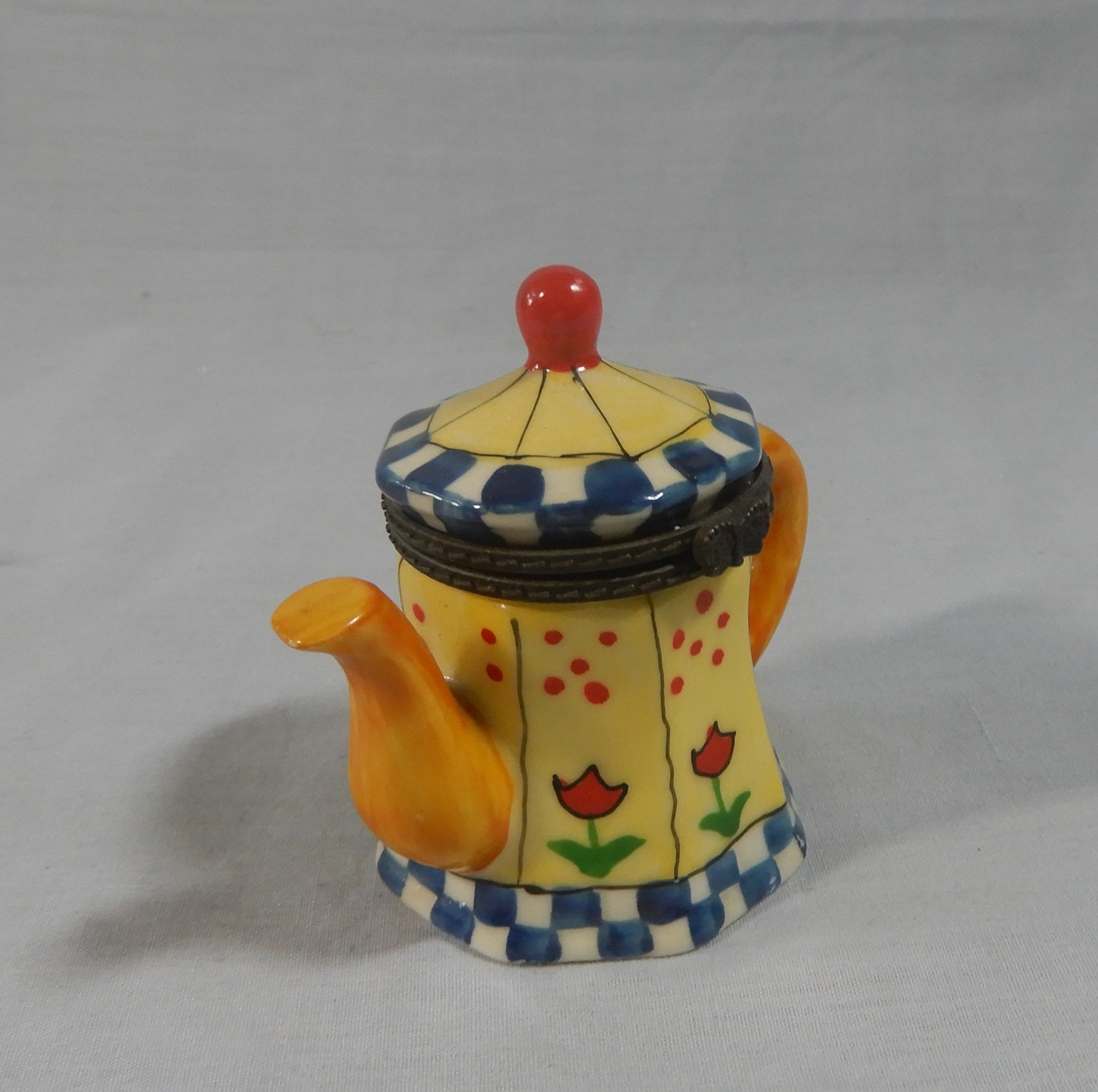 Vintage Porcelain Miniature Teapots Set of 3 Hand Painted Etsy