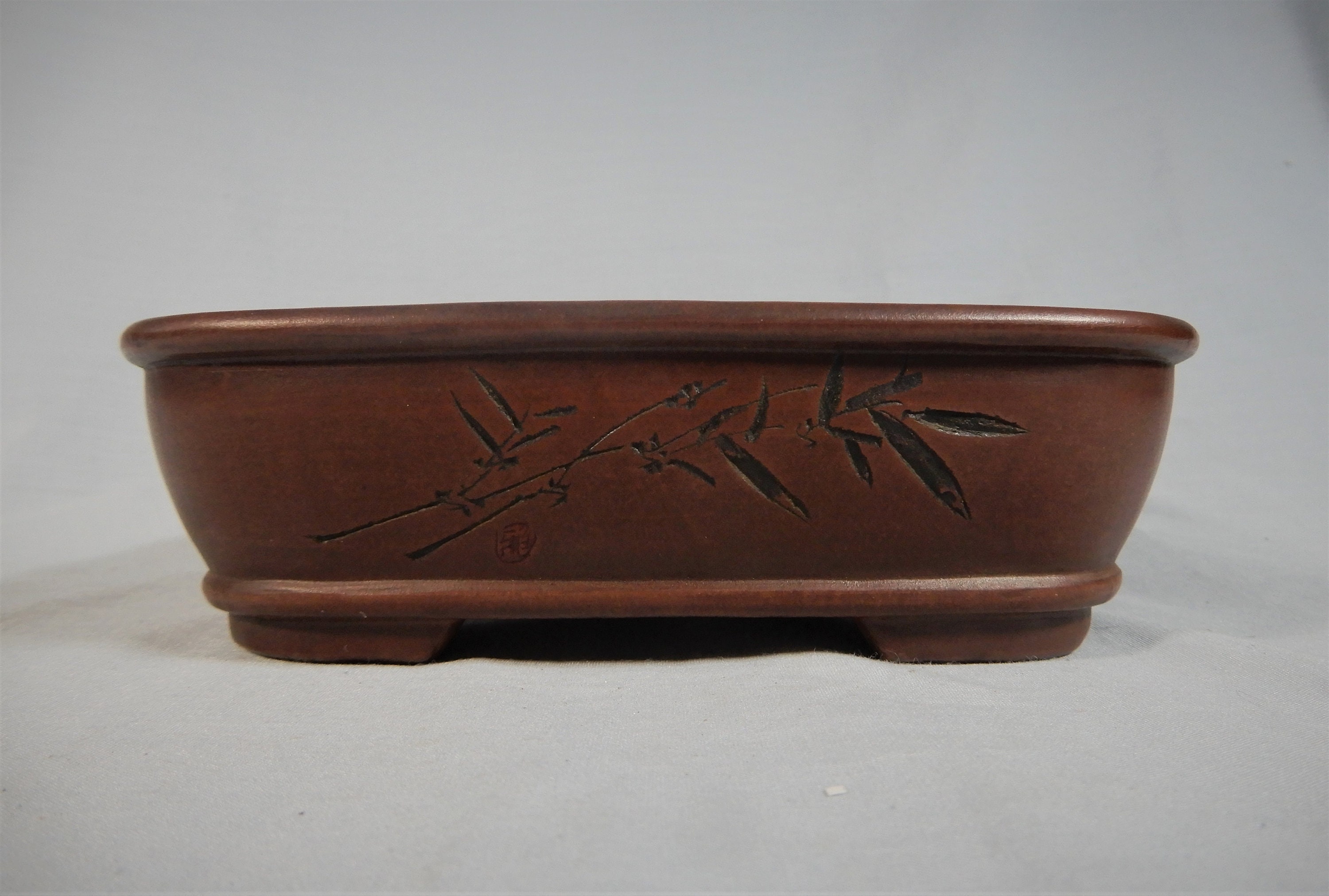 Chinese antique Yixing zisha bonsai pot rare with bamboo Etsy